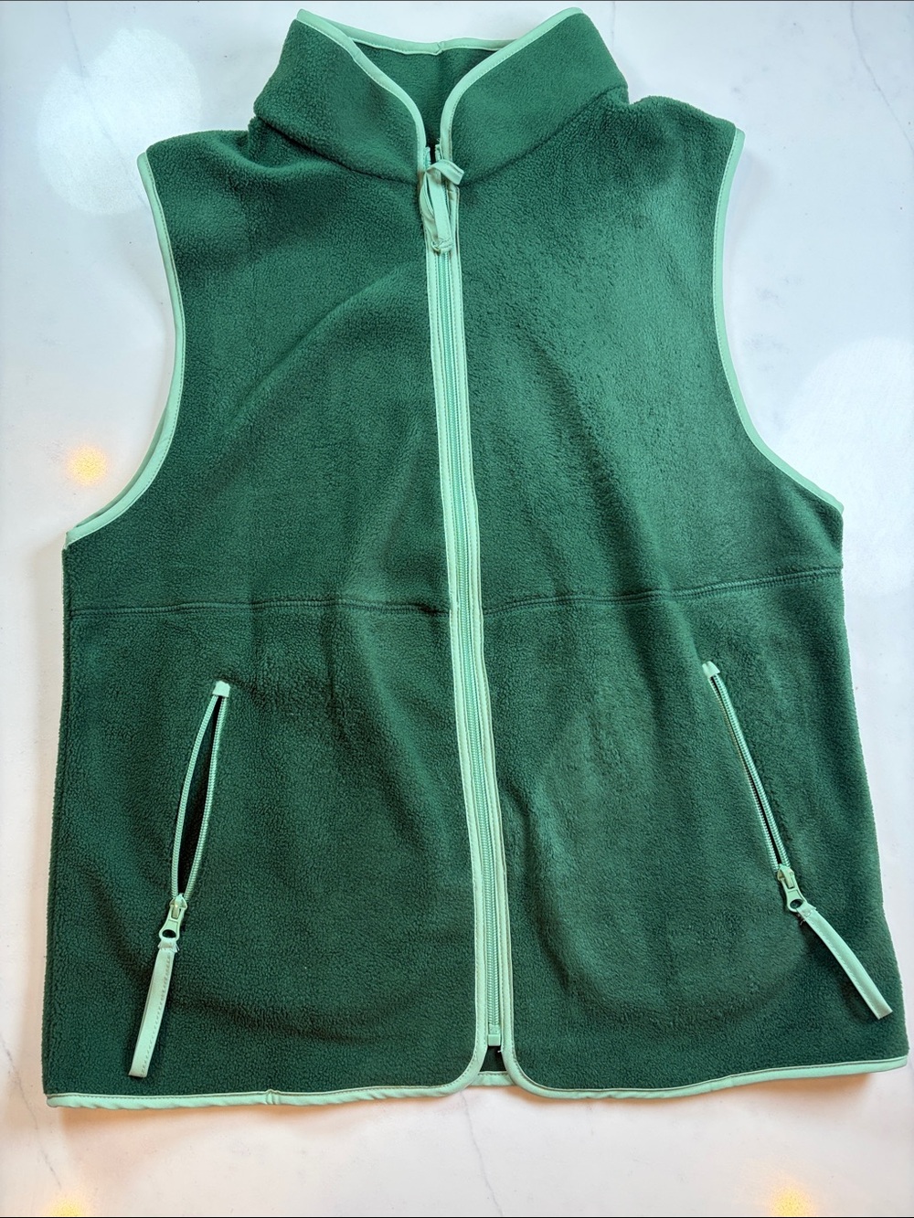 Green Fleece Vest